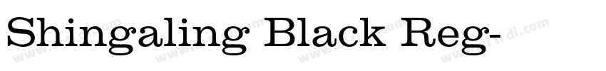 Shingaling Black Reg字体转换